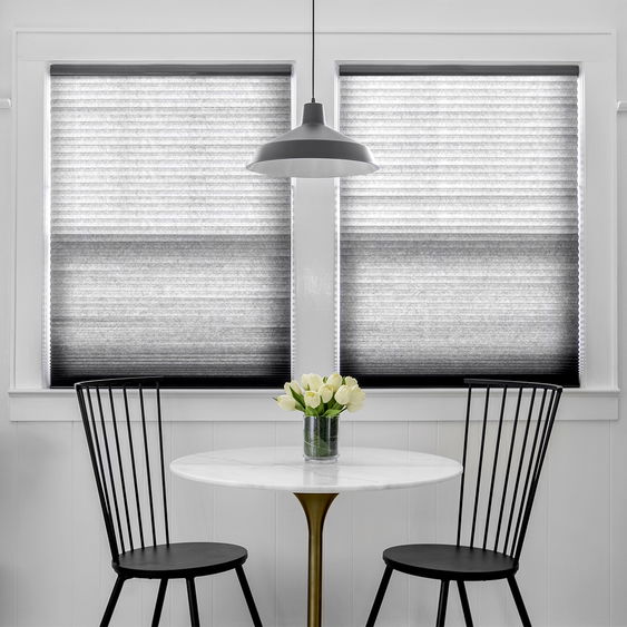 Transform your space with light-filtering cellular shades: Soft light and privacy, effortlessly.