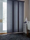 Sliding Panel Track Blinds Panel track blinds, ideal for wide windows or sliding doors, offering sleek, modern light control
