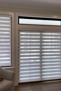 Modern window treatments for sliding glass doors