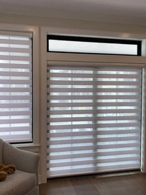 Modern window treatments for sliding glass doors