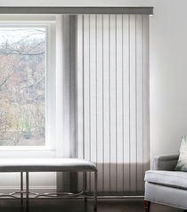 vertical blinds grey