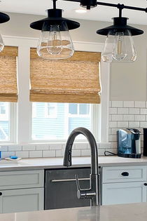 Woven Wood shades offer privacy with a modern look