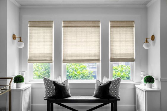 Flat Fold Woven Shades